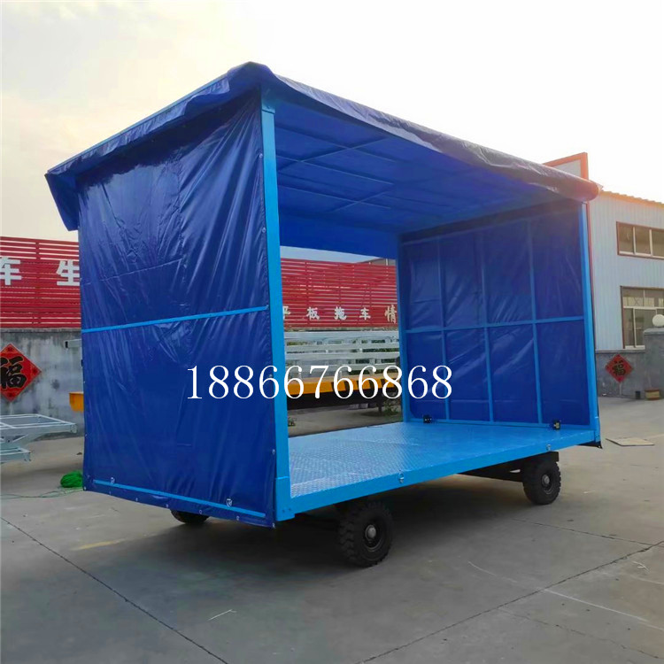 5噸雨棚平板拖車(chē)廠家